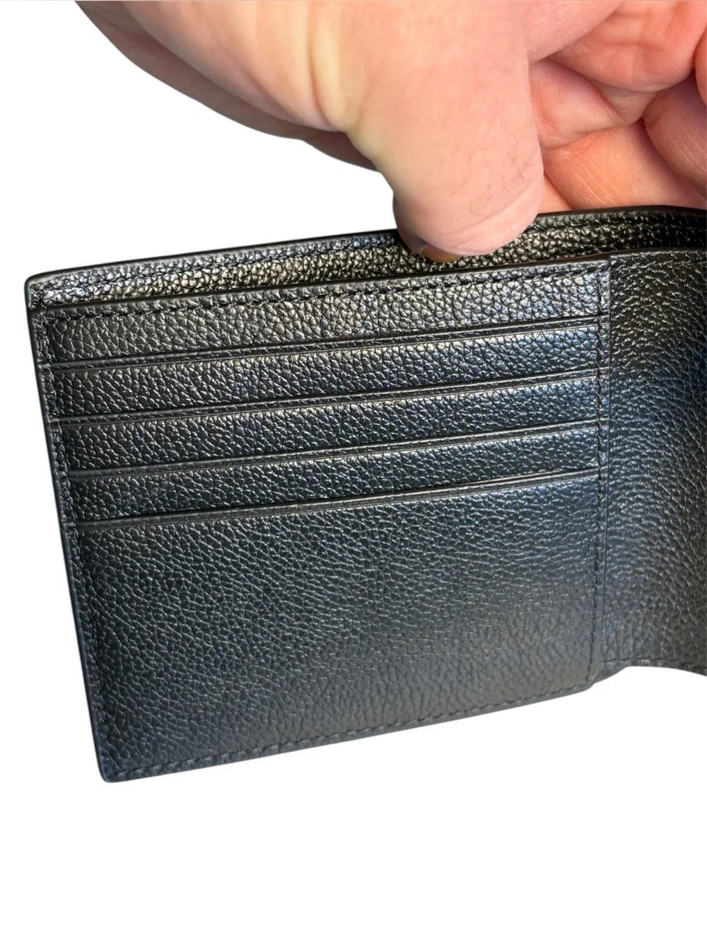 Coach Black Men’s Billfold Wallet NWOT